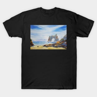 Archway Island, Wharariki Beach, New Zealand T-Shirt